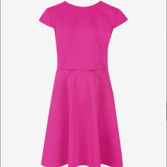 Ted Baker Purple/Pink Skater Dress - Ted Baker Size 4 - Picture 7 of 7